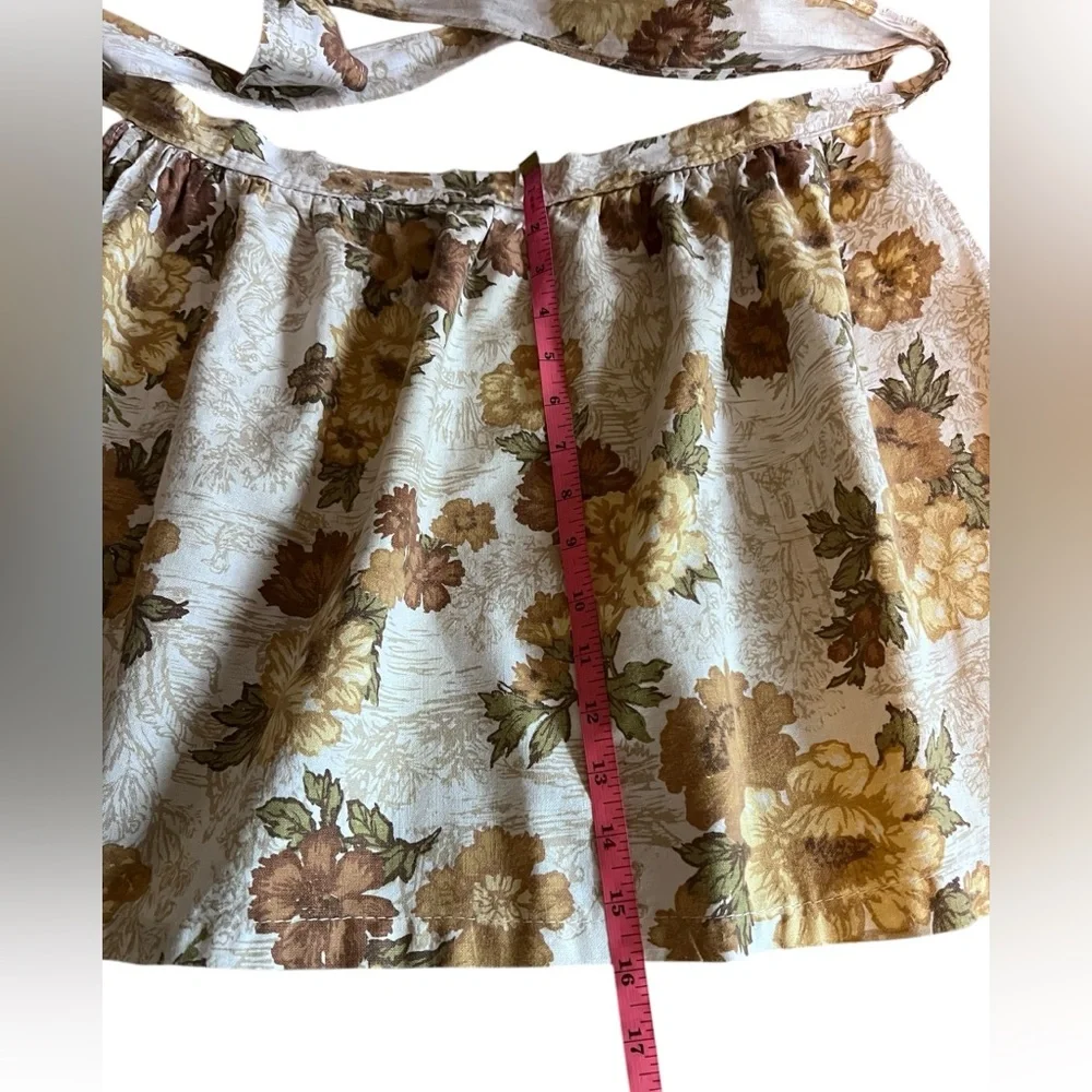 Vintage Handmade Floral Kitchen Apron